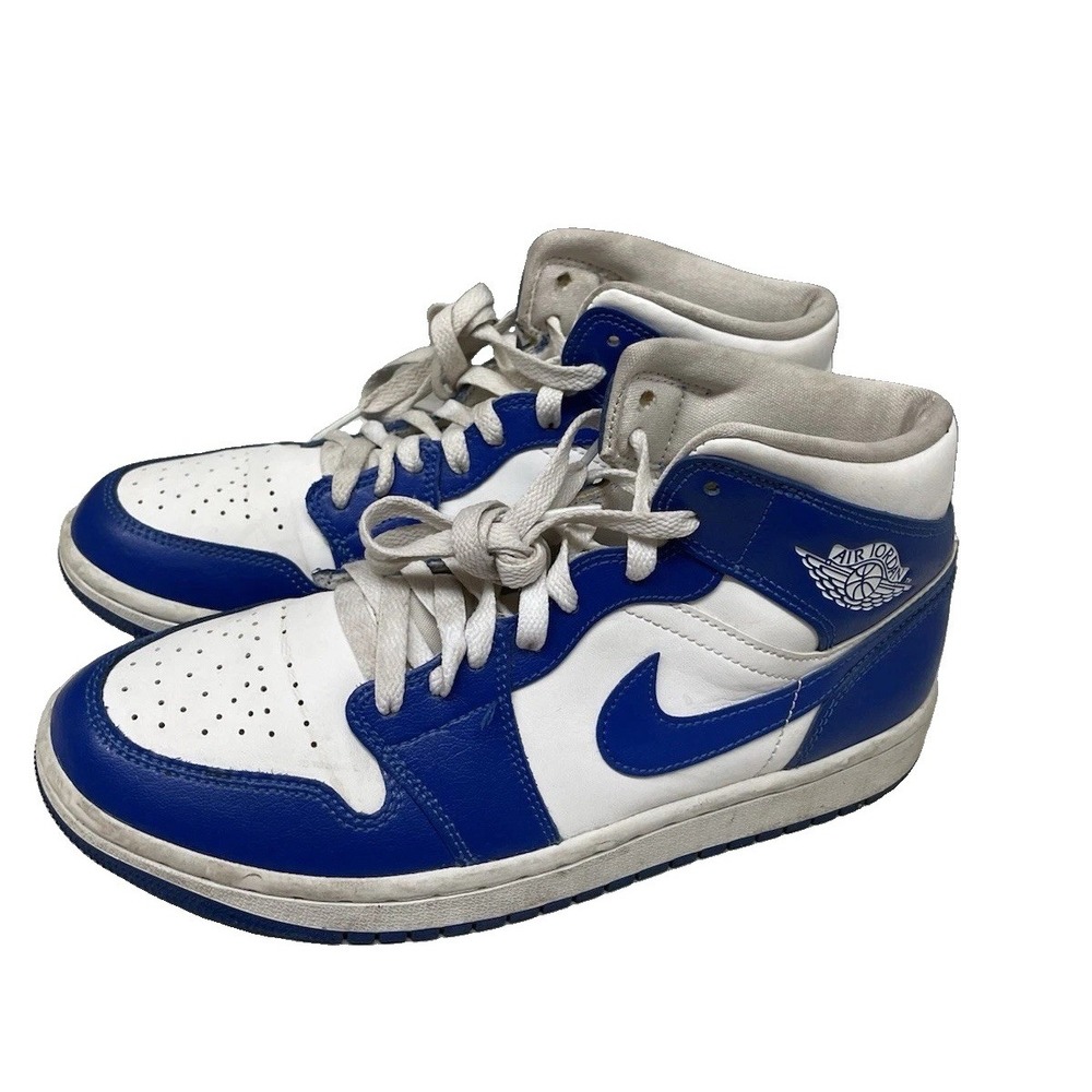 Air Jordan 1 Mid Kentucky Storm Blue Size 8.5